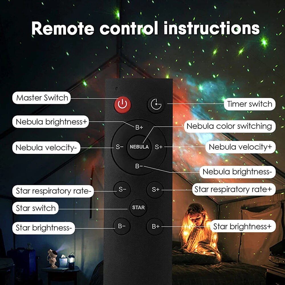 LED Galaxy Night Light Projector